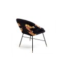 SELETTI Toiletpaper Stoel - Zwart - Lipstick