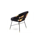 SELETTI Toiletpaper Stoel - Zwart - Lipstick