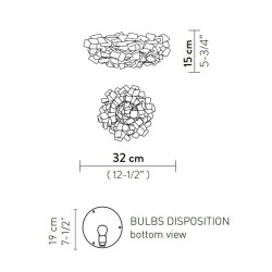 SLAMP Clizia Ceiling lamp / Wall Lamp mini