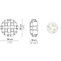 SLAMP Mida Plafondlamp / Wandlamp medium