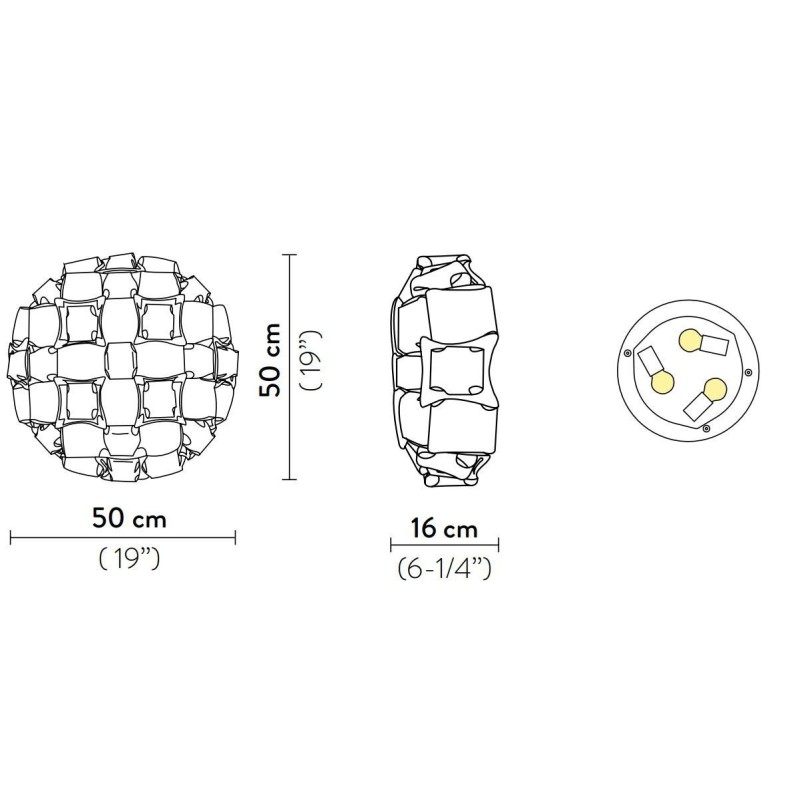 SLAMP Mida Plafondlamp / Wandlamp medium