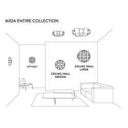 SLAMP Mida Ceiling lamp / Wall Lamp medium