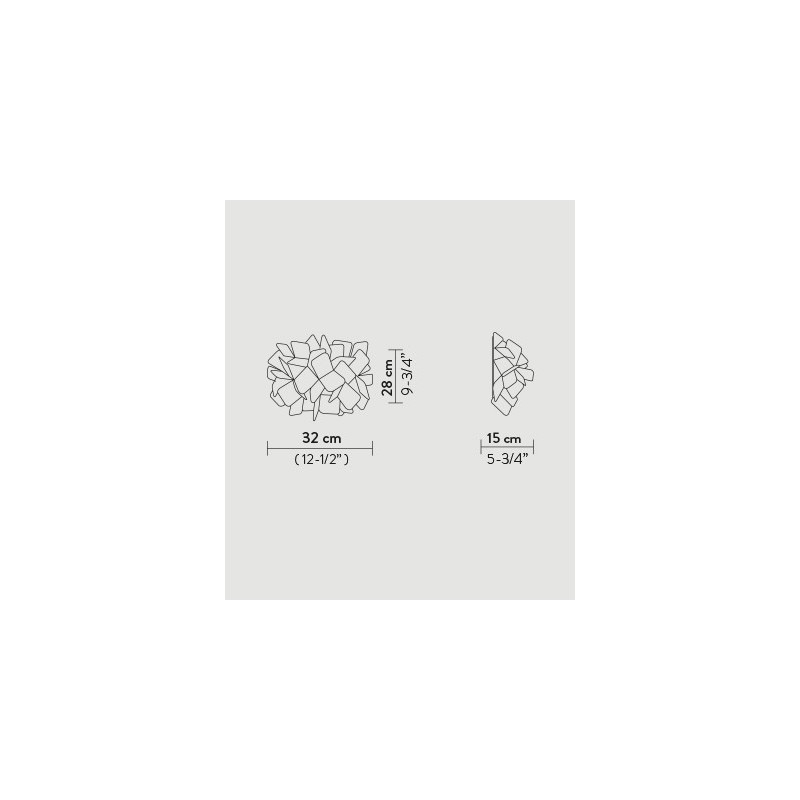 SLAMP Clizia Wandlamp