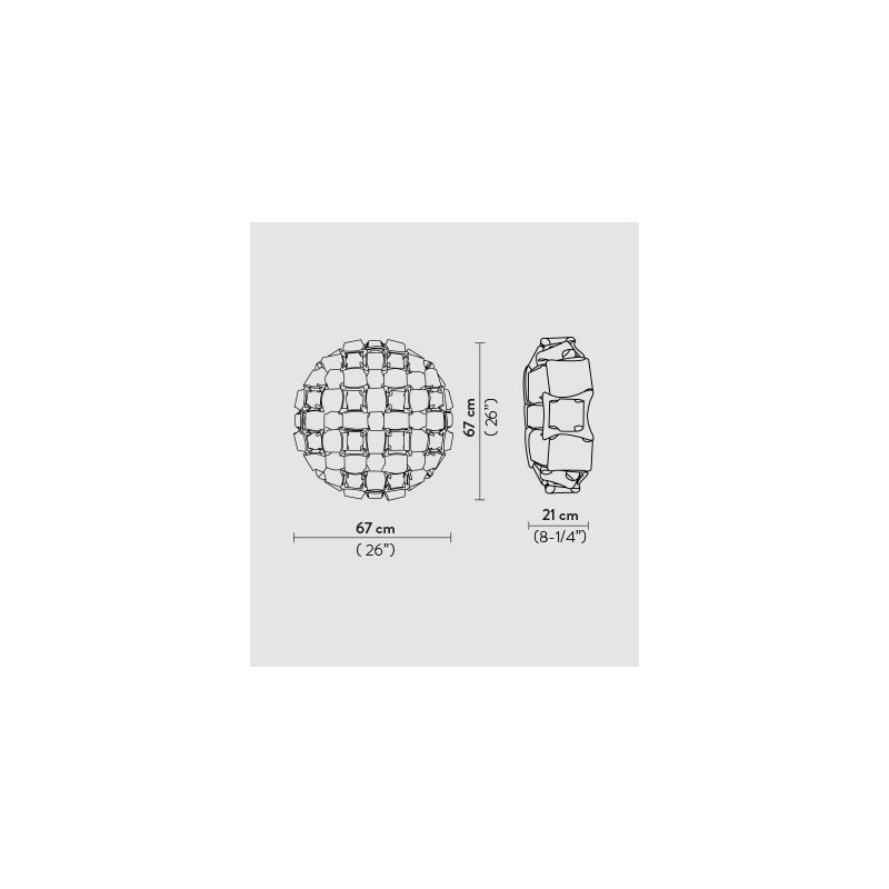 SLAMP Mida Plafondlamp / Wandlamp large