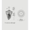 Slamp ARIA Medium suspension lamp