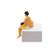 SELETTI Love is a verb - jean & jean set 2 resin statuette
