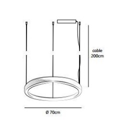 Jacco Maris Brass-O ø 70cm suspension lamp