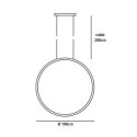 Jacco Maris Brass-O Verticaal ø 100cm hanglamp
