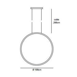 Jacco Maris Brass-O Verticaal ø 100cm suspension lamp