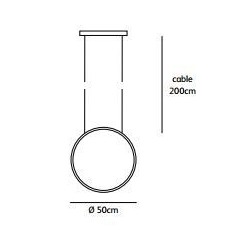 Jacco Maris Brass-O ø 50cm suspension lamp