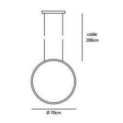 Jacco Maris Brass-O ø 70cm suspension lamp