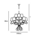 Jacco Maris ode 1647 9 light ø 85cm hanglamp