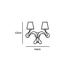 Jacco Maris ode 1647 2 light ø 85cm wall lamp