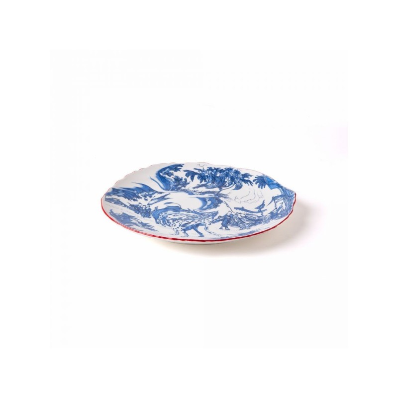 Seletti Diesel Classic On Acid Blue chinoiserie bord