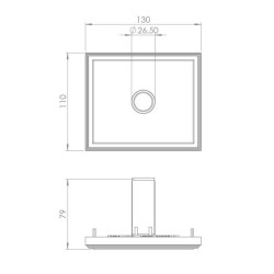 Brick In The Wall 200Cent Round Trimless Excl. Driver Fix recessed spot