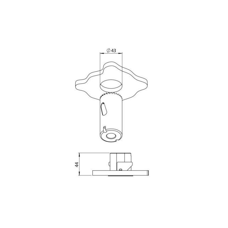 Brick In The Wall 200Cent Round Low Trim Excl. Driver Fix Ip54 Bathroom inbouwspot