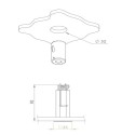 Brick In The Wall 200Cent Square Trim Excl. Driver Fix Ip54 Bathroom inbouwspot