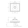 Brick In The Wall 200Cent Square Swing30 Trimles Excl. Driver Adj recessed spot