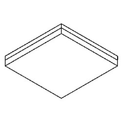 PSM Lighting Monet Sq 640.400.Led Ceiling Lamp