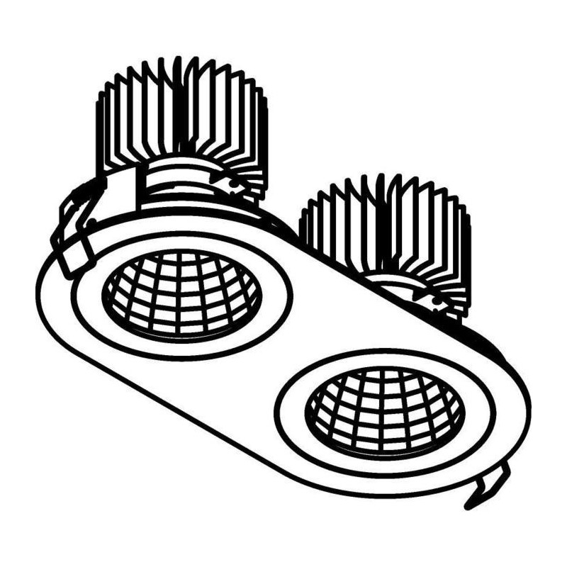 PSM Lighting Ø100 Luxor Xtm.1300.10051.S1 Inbouwspot