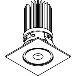 PSM Lighting Zita Zita35Cg  PSM Lighting Zita Zita35Cg Recessed Spot
