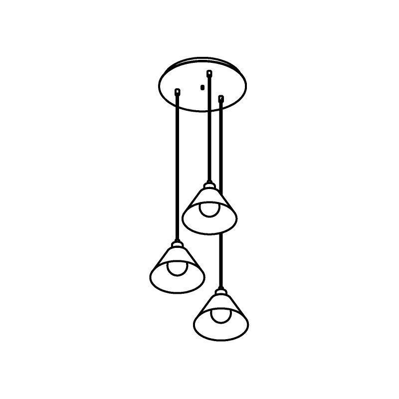 PSM Lighting Iconic 4608.J.E27.SH.BZ.53 Hanglamp