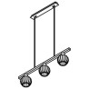 PSM Lighting Noella 4585.V.E27.SH Suspension lamp