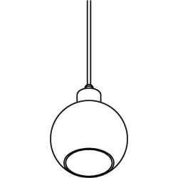 PSM Lighting Moby Sh 4996.A.E27.Sh Suspension Lamp