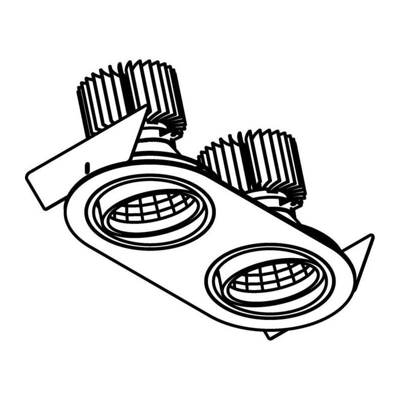 PSM Lighting Ø100 Luxor Xtm.1300.10052.S2 Inbouwspot