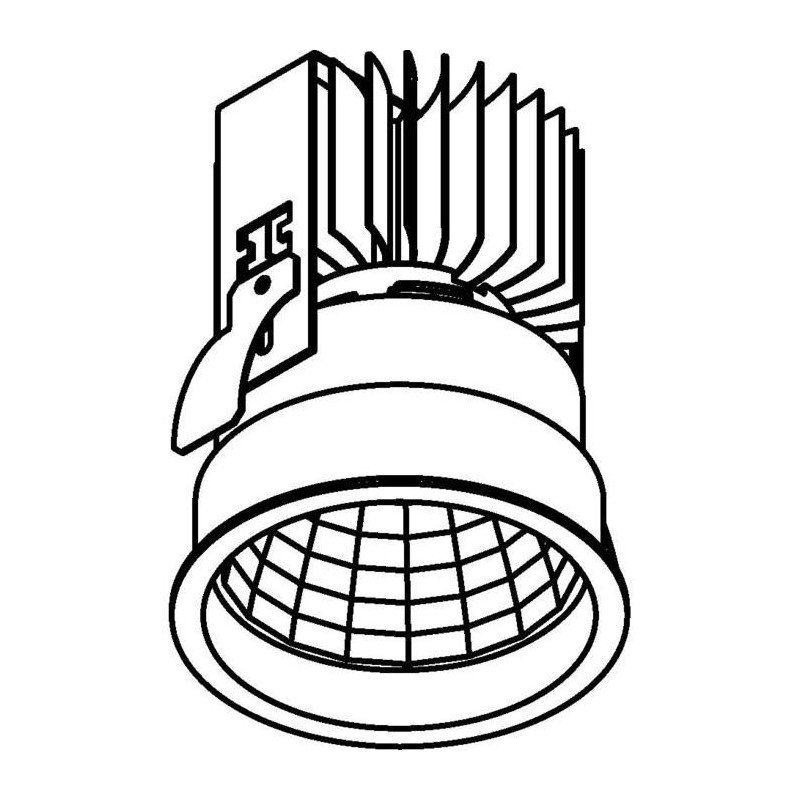 PSM Lighting Ø80 Bomba Xtm 1764.Ip20.S2 Inbouwspot