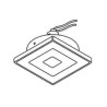 PSM Lighting Square Click System Casrigagldicro Recessed Spot
