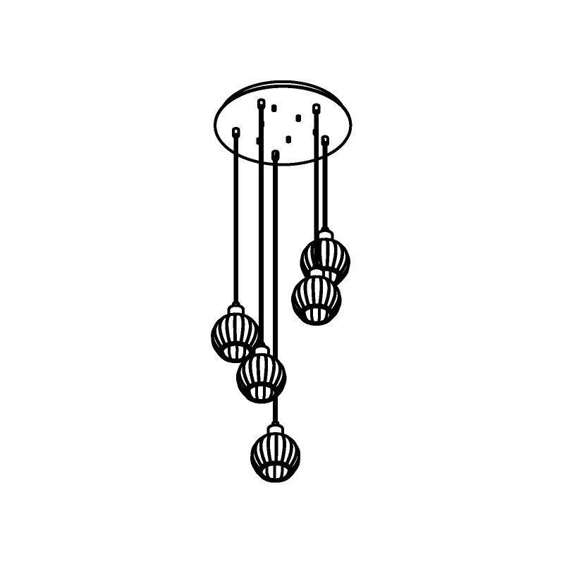 PSM Lighting Noella 4588.V.E27.SH.TR.1M Hanglamp
