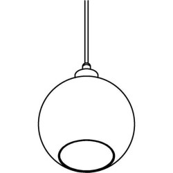 PSM Lighting Moby Sh 5064.B.E27.Sh Suspension Lamp