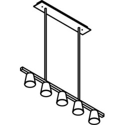 PSM Lighting Piva 5031 Suspension Lamp