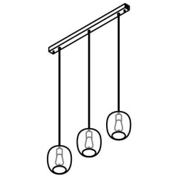 PSM Lighting Moby 5162.3E Suspension Lamp