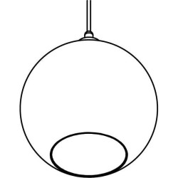 PSM Lighting Moby Sh 5078.C.E27.Sh Suspension Lamp