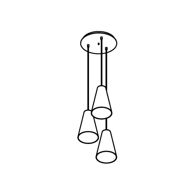PSM Lighting Iconic 4616.G.E27.BZ.53 Hanglamp
