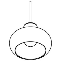 PSM Lighting Evita 4039.S.E27.BRC.13 PSM Lighting Evita 4039.S.E27.BRC.13.TX33 Suspension lamp