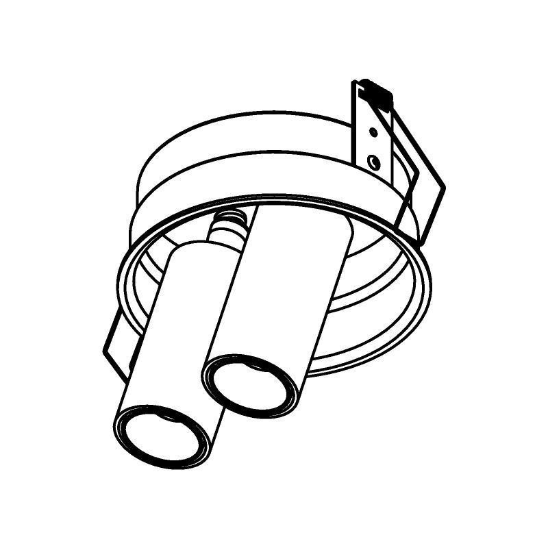 PSM Lighting Pivot 1593.150.S1 Inbouwspot