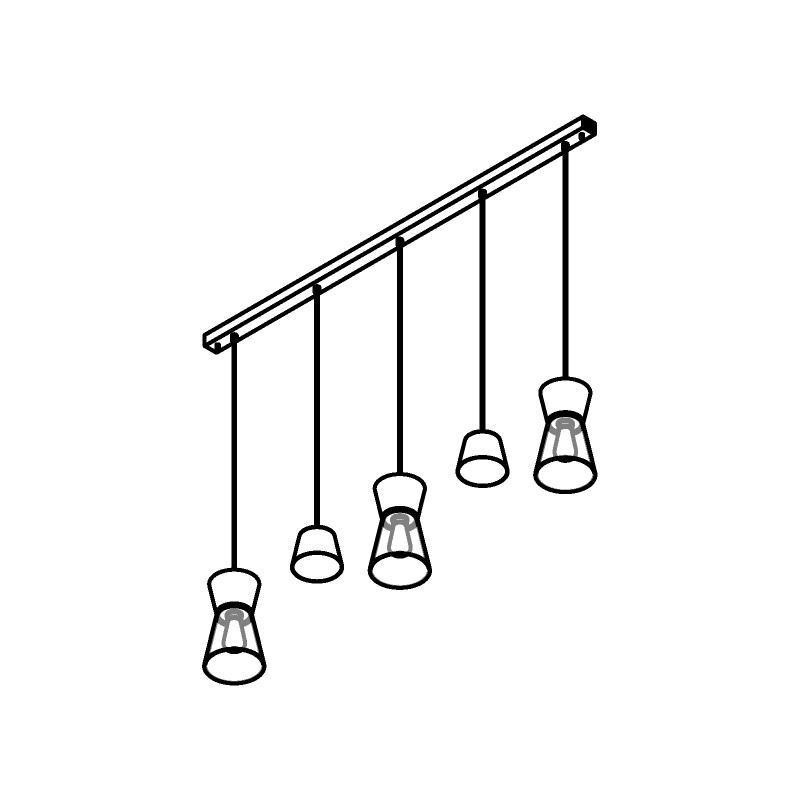 PSM Lighting Shake 5579.E27.116.ST Hanglamp