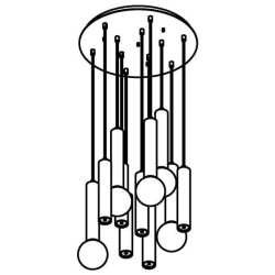 PSM Lighting Mero 1927 Suspension Lamp