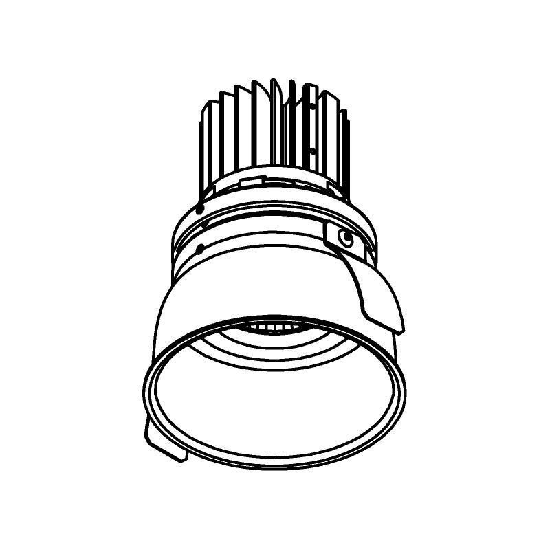 PSM Lighting Ø80 Luxor Xtm.1300.10016.S2 Inbouwspot