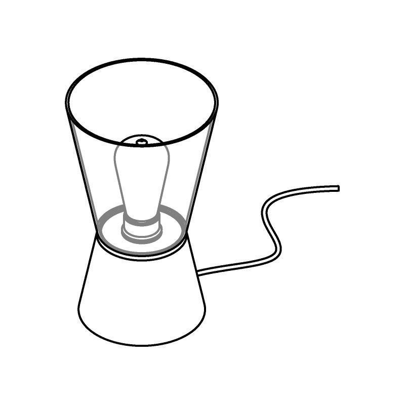 PSM Lighting Shake 5561.E27 Tafellamp