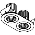 PSM Lighting Ø80 Luxor Xtm.1300.10046.S2 Inbouwspot