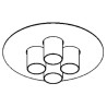 PSM Lighting Titus 998 Ceiling Lamp
