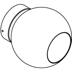 PSM Lighting Colette 2411.16 PSM Lighting Colette 2411.16.TR.BRC Wall lamp