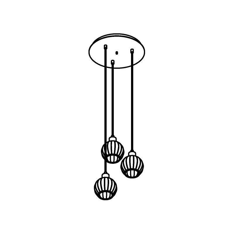 PSM Lighting Noella 4587.V.E27.SH.TR.1M Hanglamp