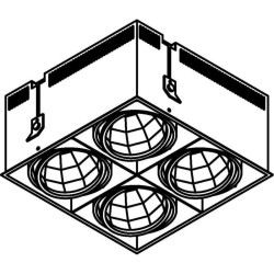 PSM Lighting Spinner Xtm 4074.Ip20 Recessed Spot