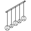 PSM Lighting Moby 5159.2B.3C Hanglamp
