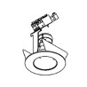 PSM Lighting Ø65-70 Inox 302V.230V Recessed Spot